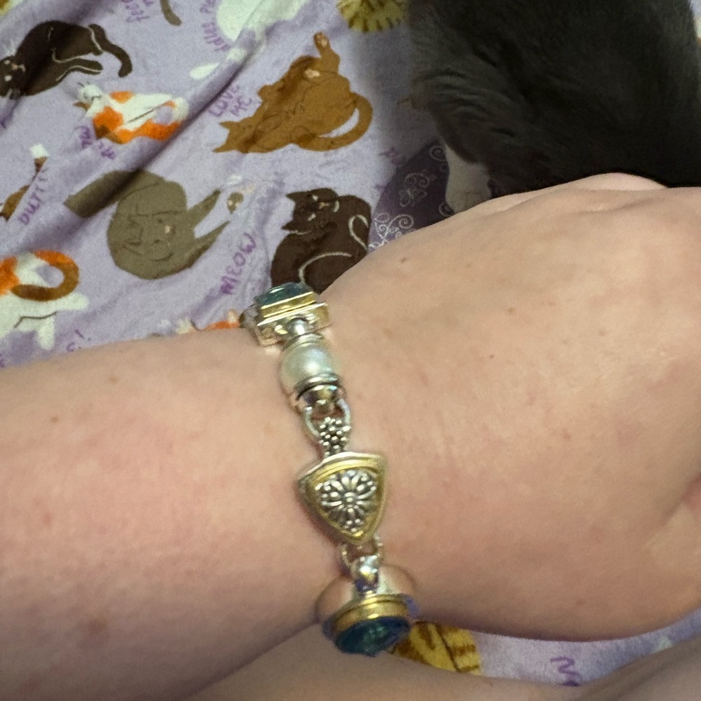Avon Bracelet - Faux Pearl and Stones